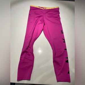 Pink Nike workout pants size medium